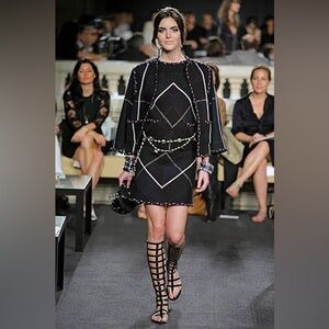 Chanel Knee-High Gladiator Sandals